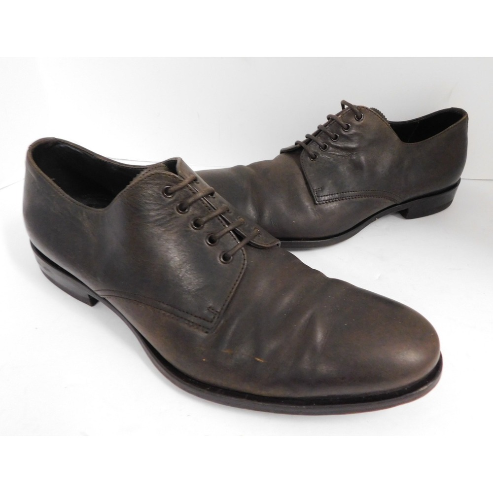 Hugo Boss Brown Leather Derby Dress Oxford Italy 9 M